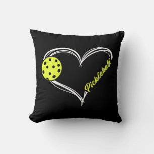 Womens Love Pickleball - cute pickleball match, I Throw Pillow