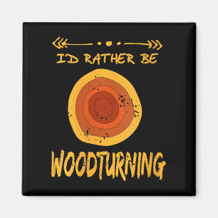 Womens Love Spending Time Woodturning Humor Retro  Magnet