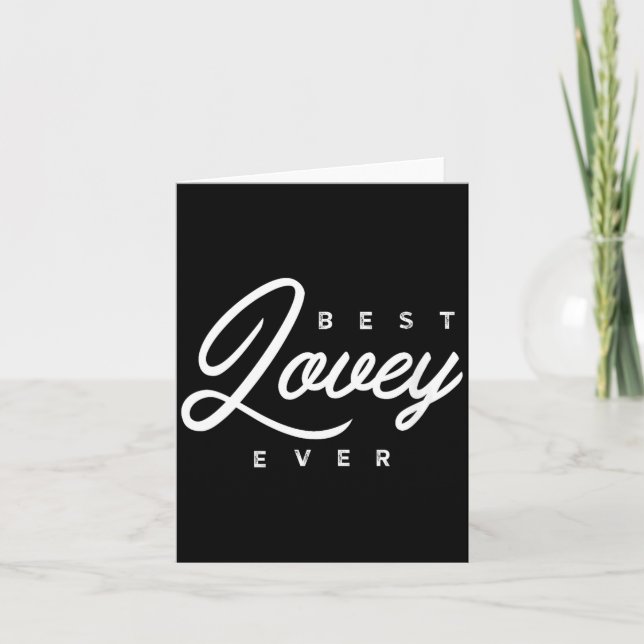 Womens Lovey Design_ Lovey Ever V-neck  Card (Front)