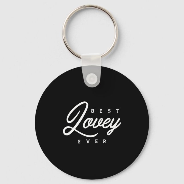 Womens Lovey Design_ Lovey Ever V-neck  Keychain (Front)