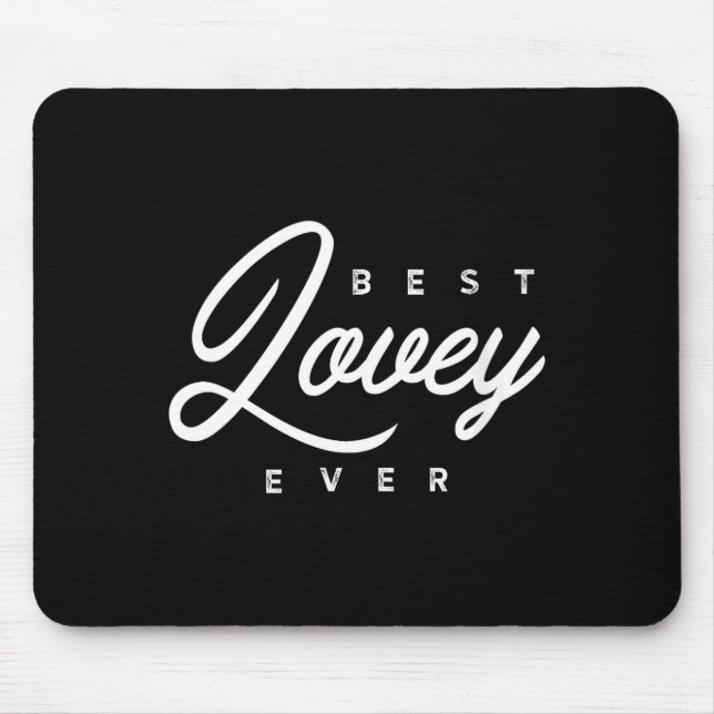 Womens Lovey Design_ Lovey Ever V-neck  Mouse Pad (Front)