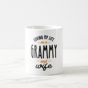 Womens Loving My Life As A Grammy And Wife Coffee Mug