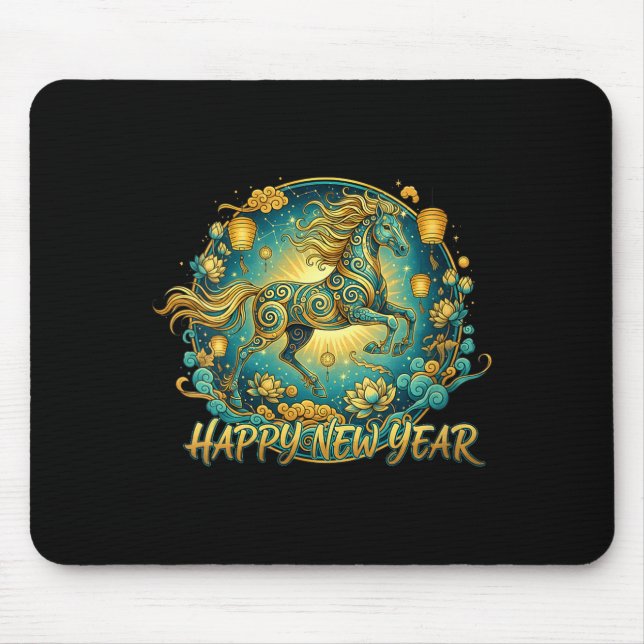 Womens Lunar New Year Happy Chinese New Year Of Th Mouse Pad (Front)