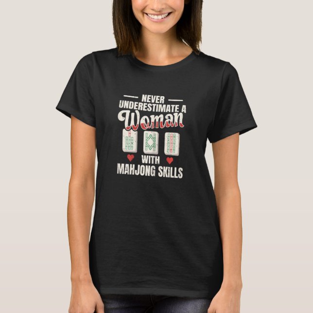 Womens Mahjong Quote For A Mahjong Lady T-Shirt (Front)