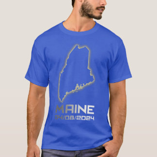 Womens Maine America Astronomy otal Solar Eclipse  T-Shirt