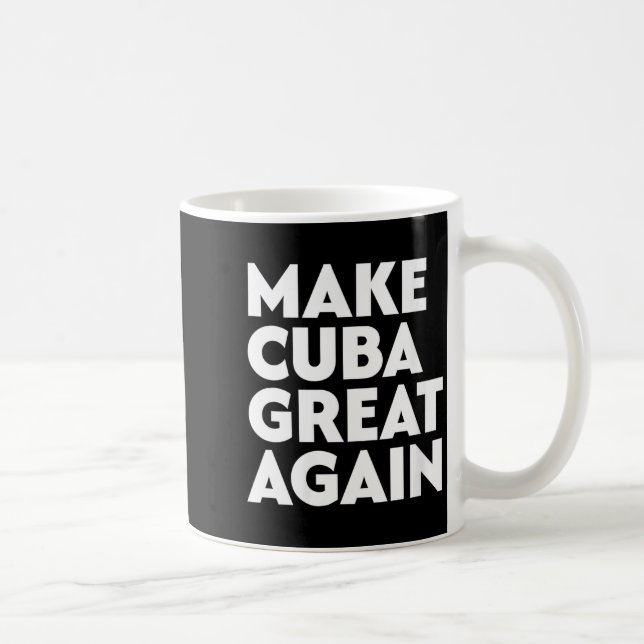 Women's make cuban great again  coffee mug (Right)