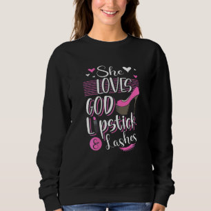 Womens Make Up Artist Lashes Sweatshirt