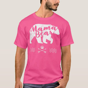 Women's Mama Bear Shirt Distressed Tshirt Mom Gift