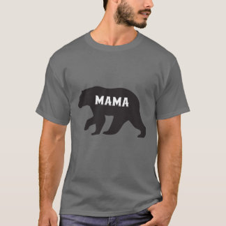 Womens Mama Bear T Shirt Cute Funny Best Mom of Bo