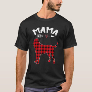 Womens Mama Bloodhound Mom T-Shirt