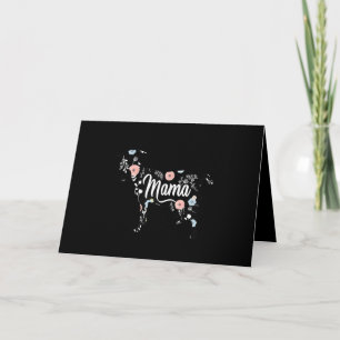 Womens Mama Goat Floral Mom Lover Mor Grandma Card