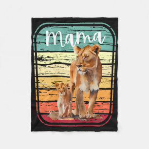 Womens Mama Lion Lioness New Mom Cute Mommy Gift F Fleece Blanket