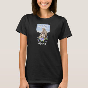 Womens Mama Monkey New Mom Cute Mommy  For Mothers T-Shirt