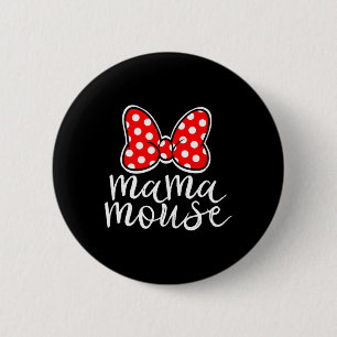 Womens Mama Mouse Family Vacation Mom Funny Mama M 2 Inch Round Button