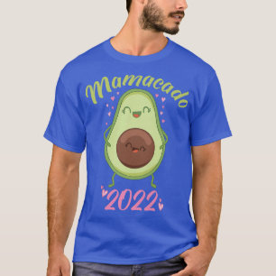 Womens Mamacado 2022 Mama Pregnancy Baby Shower Av T-Shirt