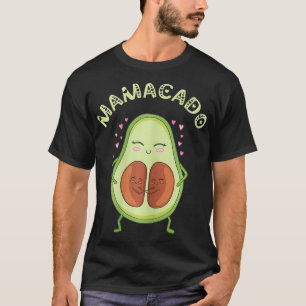 Womens Mamacado Twin Birth Pregnancy Mom Pregnant T-Shirt
