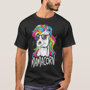 Womens Mamacorn Unicorn Costume Mom Mother's Day T-Shirt