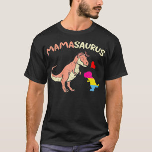 Womens Mamasaurus Mama Mom Dinosaur LGBTQ Pride Pa T-Shirt