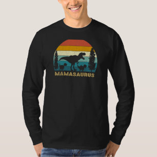 Womens Mamasaurus T Rex Mom Life Funny Dinosaur Mo T-Shirt