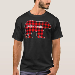 Womens Mammie Bear Red Plaid Family Matching Chris T-Shirt