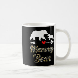 Womens mammy bear leopard fun mother's day bear cu coffee mug