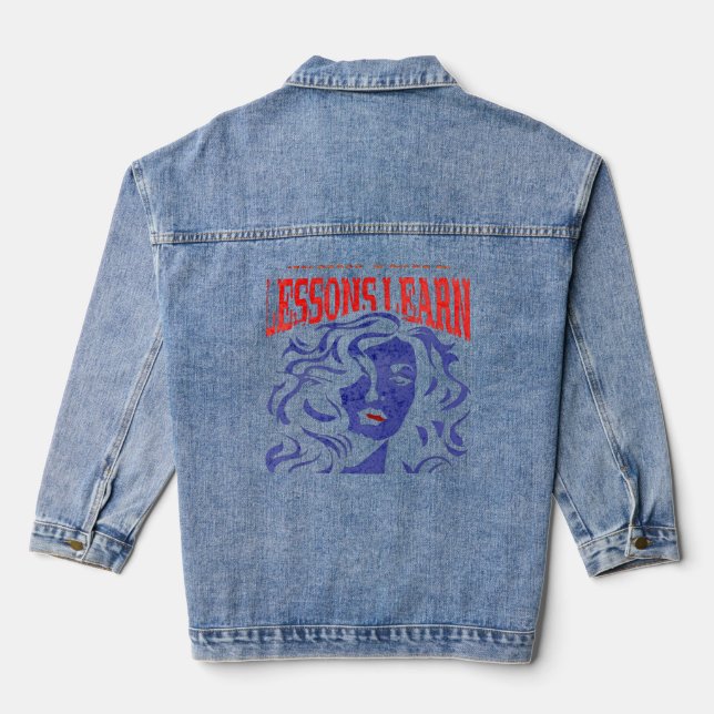 WOMEN'S MANIPULATE LESSONS LEARN DENIM JACKET  (Verso)