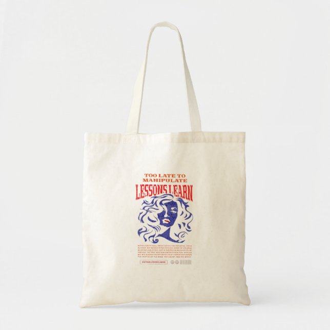 WOMEN'S MANIPULATE LESSONS LEARN TOTE BAG  (Front)