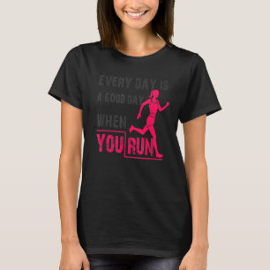 Womens Marathon Running  Training Fitness Gym Exer T-Shirt