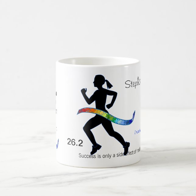 Women's Marathon with Puzzle Ribbon Coffee Mug (Center)