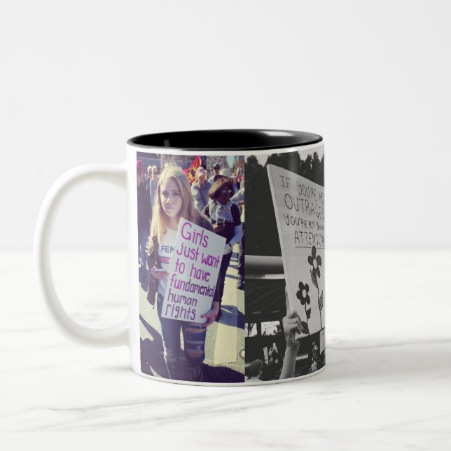 Women's March 2018 Clever Signs Mug (Left)