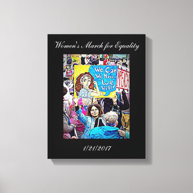 Women's March for Equality Wall Art (Front)