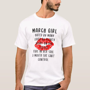 Womens March Girl Hated By Many Loved By Plenty, B T-Shirt