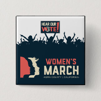 Women's March Kern Button II