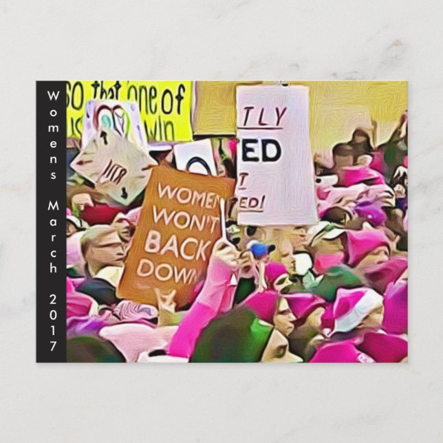 Women's March Memorabilia Postcard (Front)
