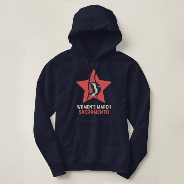 Women's March Sacramento Unisex Hoodie (Design Front)