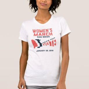 Women's March San Diego Official T-Shirt in White