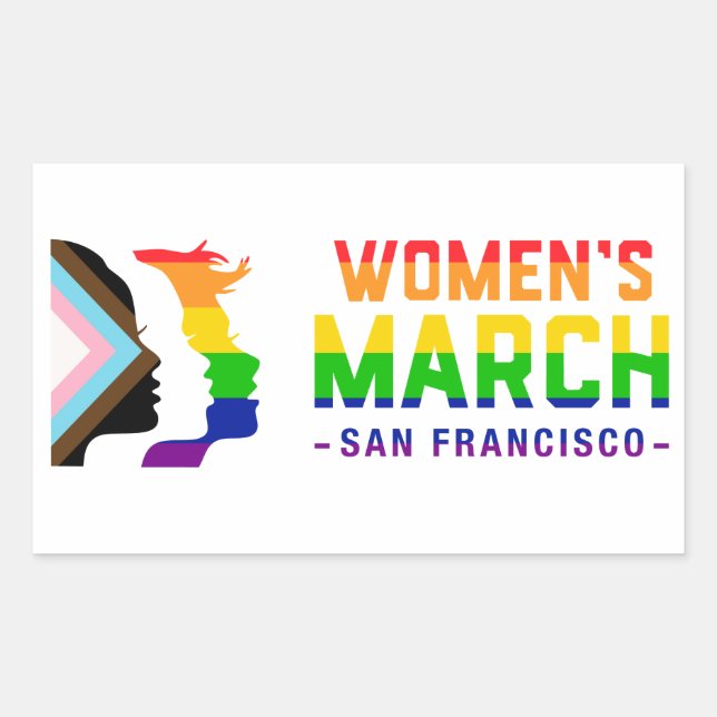 Women's March SF Pride Sticker (Front)