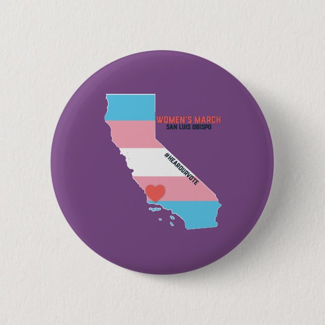 Women's March SLO January Event 2 Inch Round Button (Front)