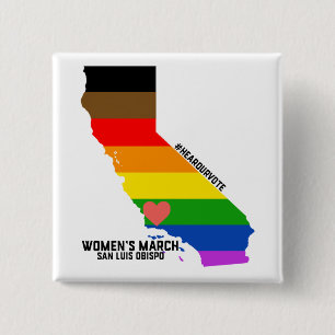 Women's March SLO January Event 2 Inch Square Button