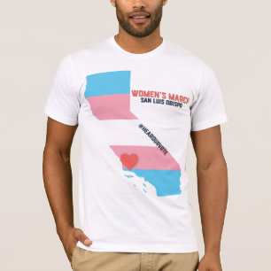 Women's March SLO - Transgender Pride Flag T-Shirt
