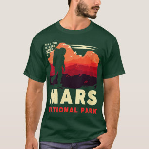 Womens Mars National Park Vintage Mars Space Explo T-Shirt