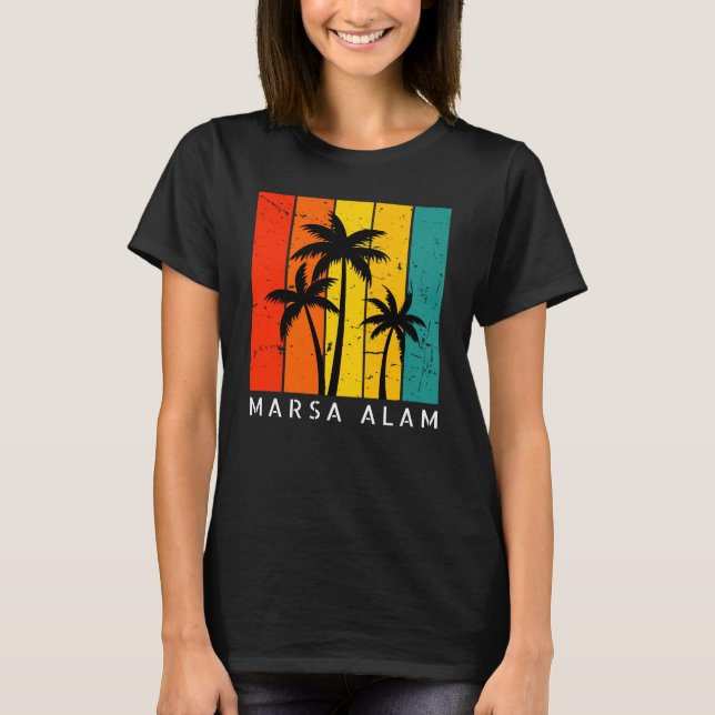 Women's Marsa Alam Vintage Sunset T-Shirt (Front)