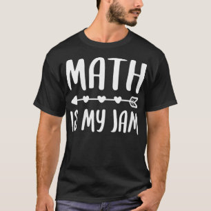 Womens Math Is My Jam Math Class Team Gift VNeck T-Shirt