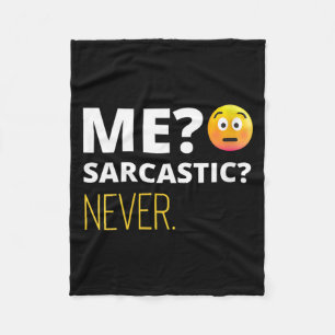 Womens Me_ Sarcastic_ Funny Quote Humour V-Neck Fleece Blanket