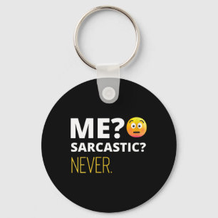 Womens Me_ Sarcastic_ Funny Quote Humour V-Neck Keychain