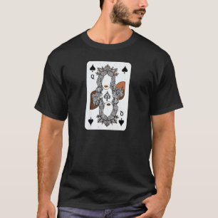 Womens Melanin Queen Of Spades Black History Month T-Shirt
