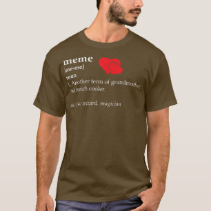 Womens Meme Definition Mothers Day Cute Grandma Gr T-Shirt