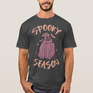 Womens men Scary spooky Boo Halloween ghost funny T-Shirt