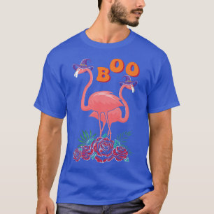 Womens men Scary spooky Halloween Flamingo Roses B T-Shirt