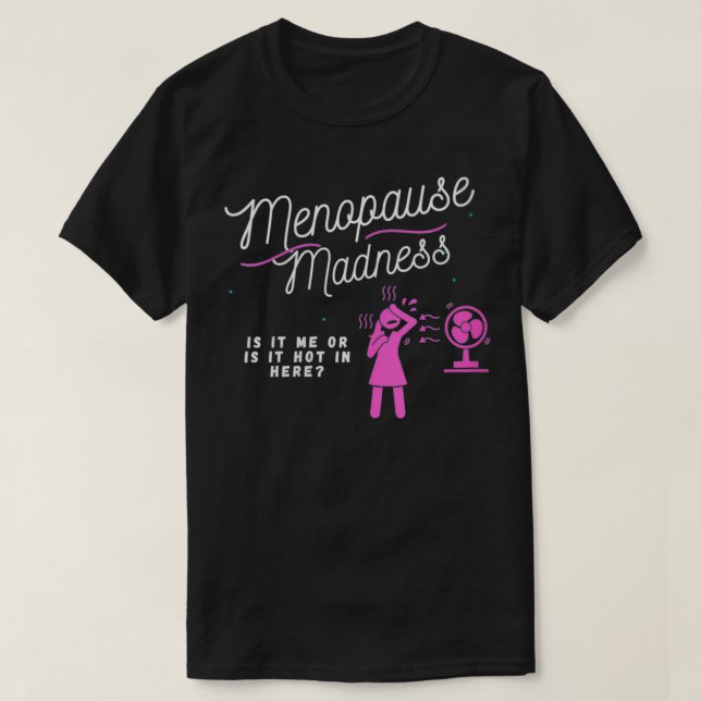 Womens Menopause Madness VNeck  T-Shirt (Design Front)